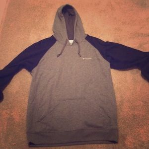 A fleece sweatshirt